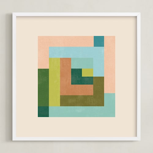 This is a moss green art by Creo Study called pixel plush i
