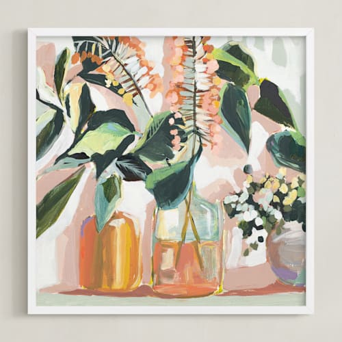 This is a persimmon art by Jenny Westenhofer called green thumb