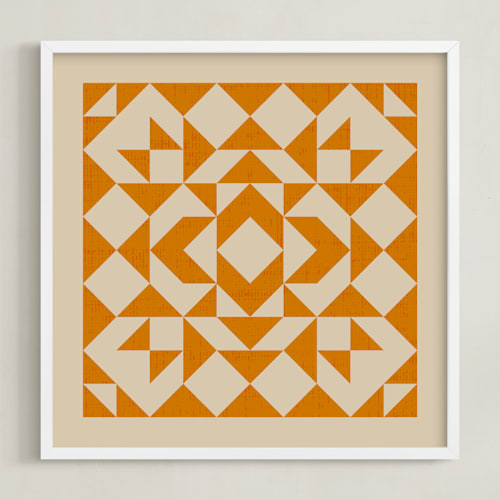 This is a tangerine art by Beth Vassalo called quilt