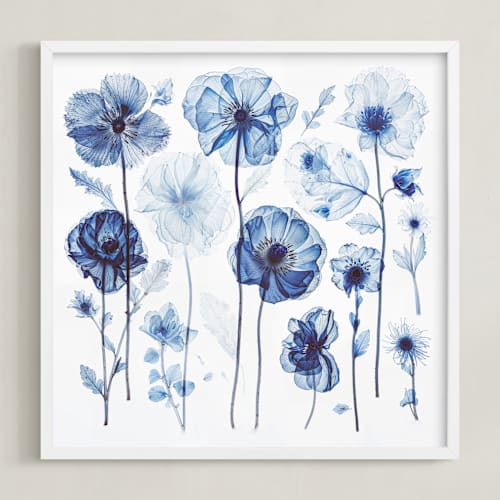 This is a blue art by Elena Kulikova called blue arrangement