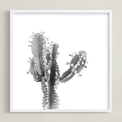 This is a silver grey art by Lisa Sundin called abode 1