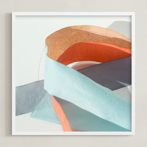 This is a mediterranean blue art with standard by Jenny Phillips called meanderings 10