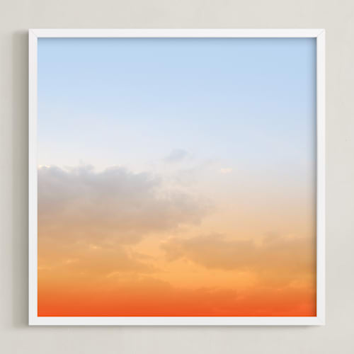 This is a tangerine art by Nature Inspired called brooklyn sky
