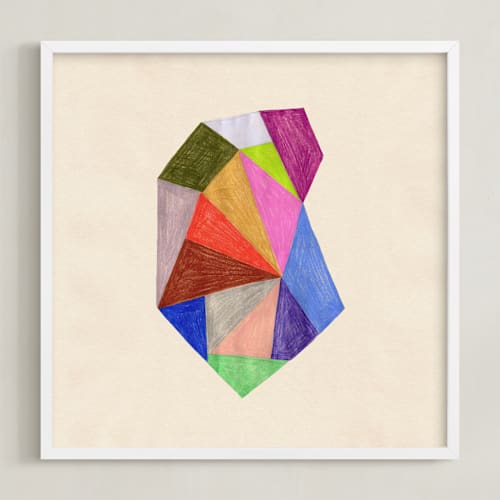 This is a rainbow art with standard by Kelly Watkins called prism 4