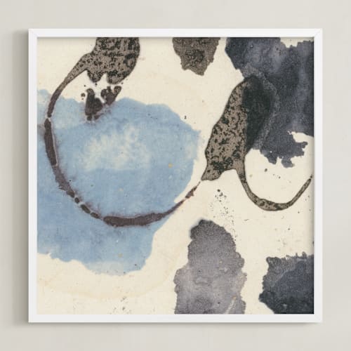 This is a light blue art with standard by Renée Stramel called amorphous 2