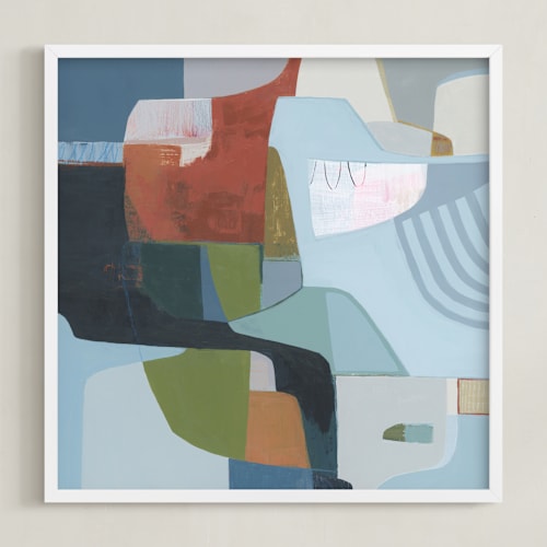 This is a soft blue sage art with standard by Eunmee Studio called waypoint 1