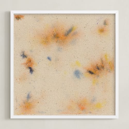 This is a sunrise orange art by Christina Flowers called abstract sunrise 2