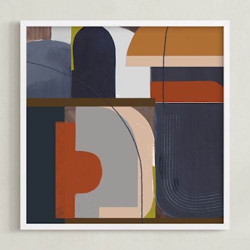 This is a navy art by AlisonJerry called modern arches