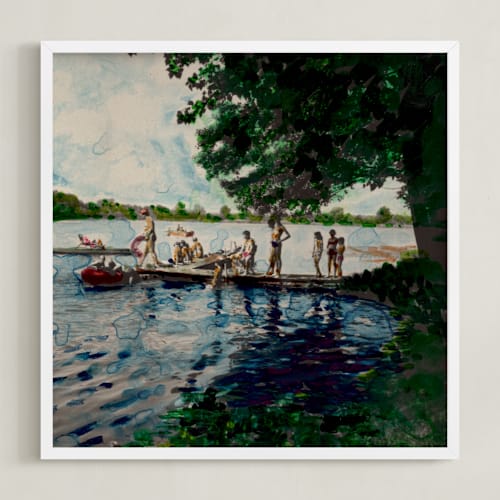 This is a water art by Sumak Studio called color photography: lake