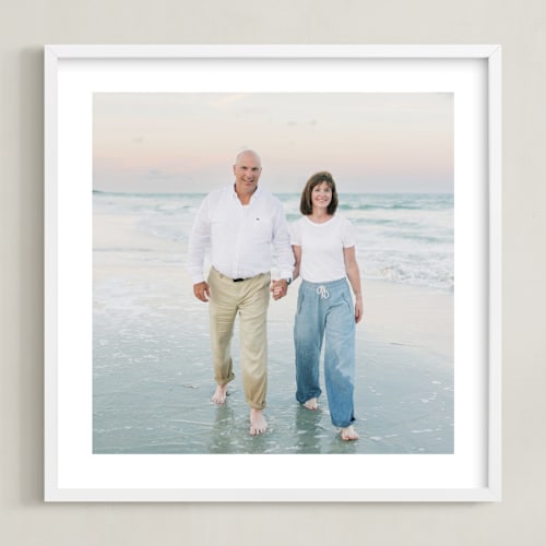 This is a white photo art by Minted called the big picture: white border framed photo