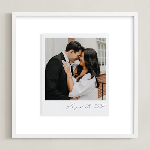This is a quartz photo art by Minted called classic snap: square framed photo