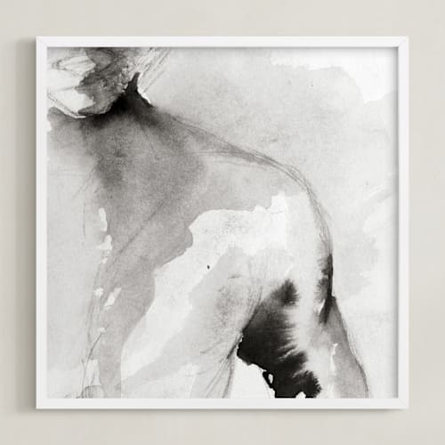 This is a quiet gray art with standard by Karen Kaul called as you are