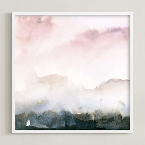 This is a lavender art with standard by Lindsay Megahed called wake ii