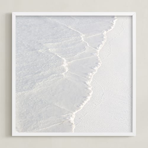 This is a white ocean waves art by Lisa Sundin called white water 