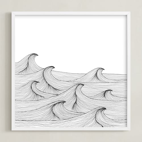 This is a white art by Naomi Ernest called drift