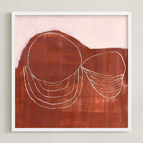 This is a rusted red art by tina johnson called rusted dream
