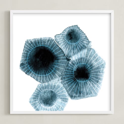 This is a dark ocean art with standard by Tanya Lee of Frooted Design called fossilized rock