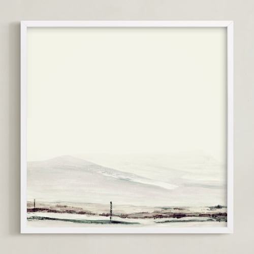 This is a creamy white art with standard by Mande Calhoun called fitz