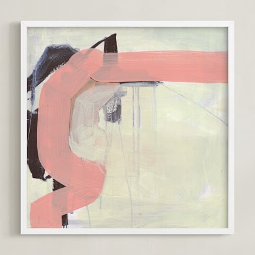 This is a flamingo pink art by Kirsta Benedetti called pink vibe