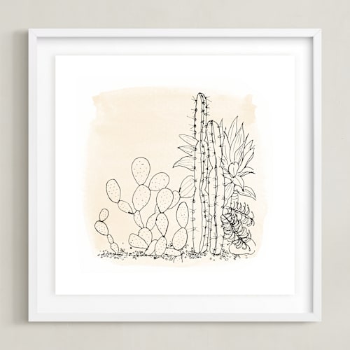 This is a garden art by Qing Ji called my cactus garden