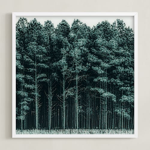 This is a pine art by Keely Norton Owendoff called through the trees