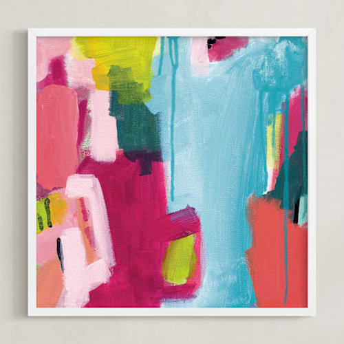 This is a turquoise art by Natalie Baca called that's how the story goes