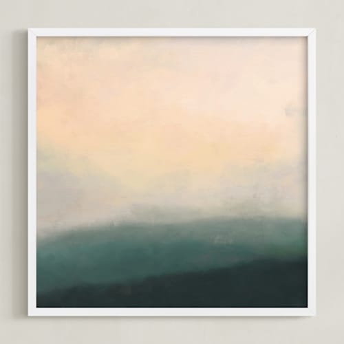 This is a white art with standard by Amy Hall called mystical 2