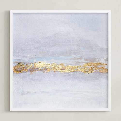 This is a white art by Nicole Walsh called new horizons