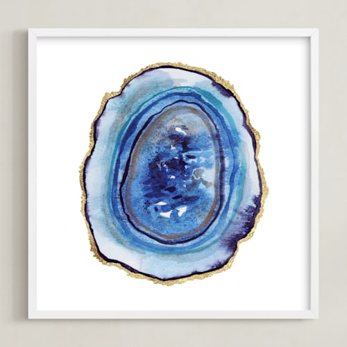 This is a blue art with standard by Kelsey McNatt called sliced