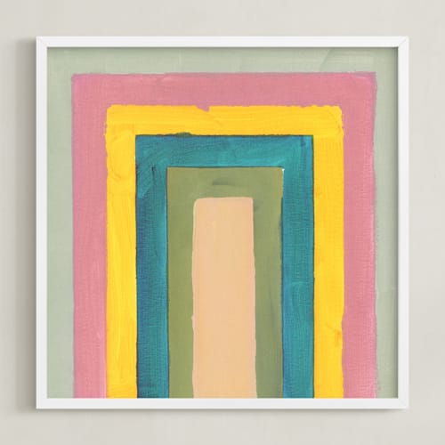 This is a sky kids wall art with standard by Lindsay Megahed called rainbow twist