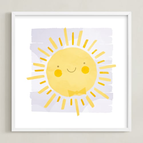 This is a lavender kids wall art by Susan Asbill called sunny