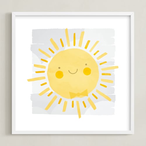 This is a cloud kids wall art by Susan Asbill called sunny