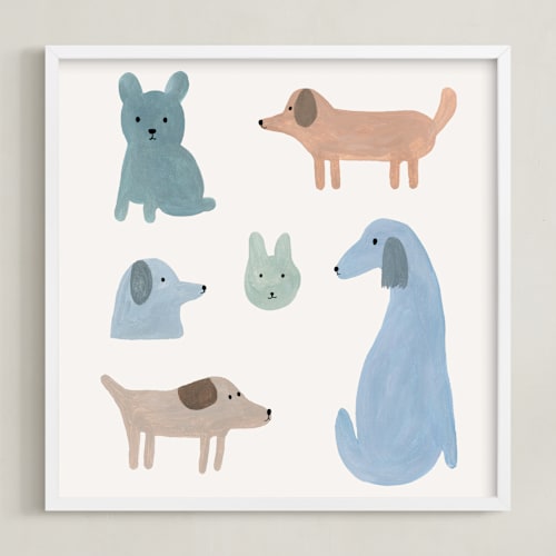 This is a sky kids wall art with standard by Maja Cunningham called buddies
