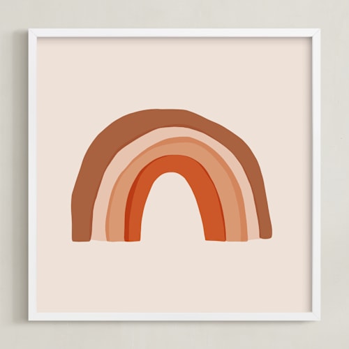 This is a desert rose kids wall art by Alicia Schultz called after the rain