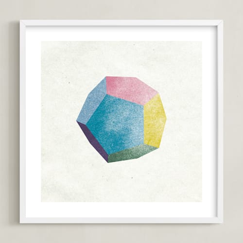 This is a prism kids wall art by Sumak Studio called dreamy dodecahedron