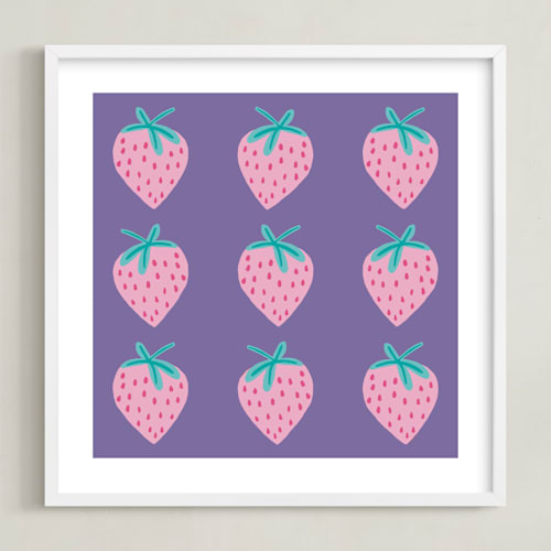 This is a lilac dream kids wall art by Kerry Doyle called strawberry