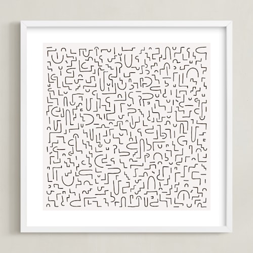This is a charcoal kids wall art by Katie Zimpel called neurons