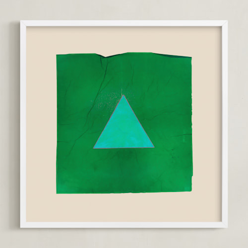 This is a worth a triangle kids wall art with standard by Kamala Nahas called taking shape bright 4