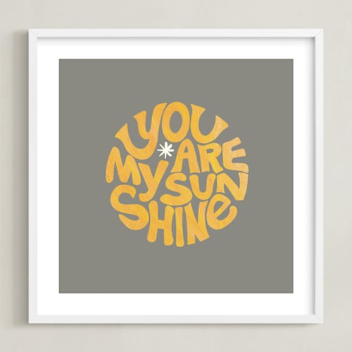 This is a goldenrod kids wall art by Carrie ONeal called forever sunshine