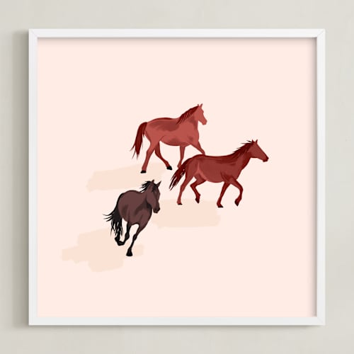 This is a cream kids wall art with standard by Gabrielle Neil called howdy partner 2