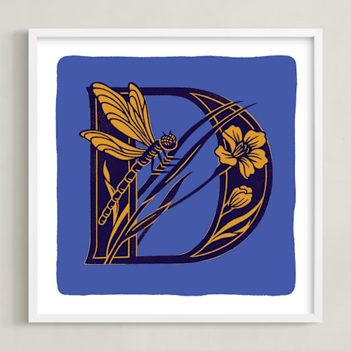 This is a royal kids wall art with standard by Lia Geeter called animal alphabet 4