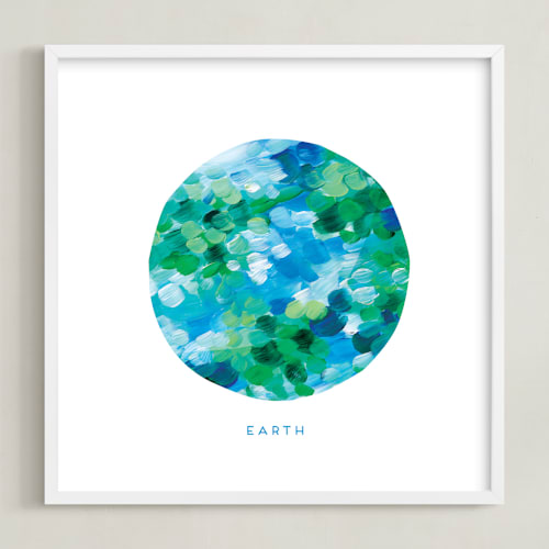 This is a ocean kids wall art with standard by Holly Whitcomb called painted earth