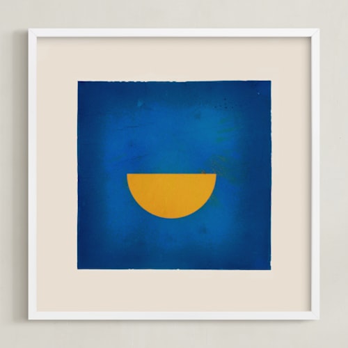 This is a blue moon kids wall art with standard by Kamala Nahas called taking shape bright 3