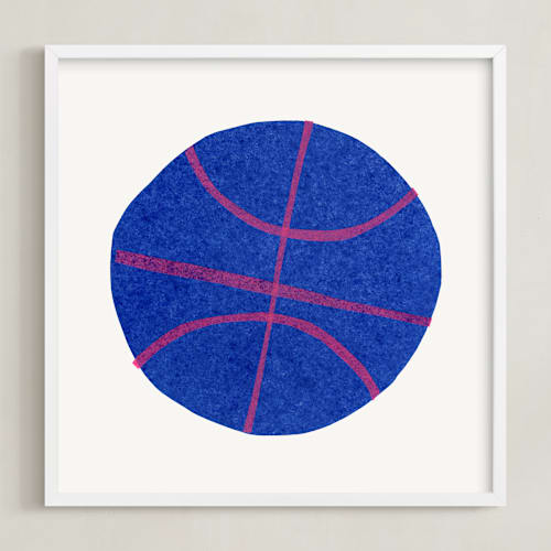 This is a cobalt kids wall art with standard by Carrie Moradi called electric sports 3
