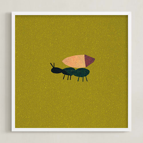 This is a grass kids wall art with standard by Sumak Studio called on the ground 2