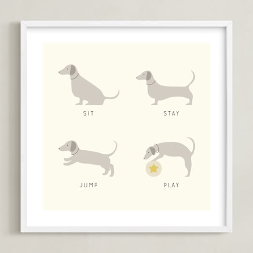 This is a biscuit kids wall art by Alexandra Cohn called good dog