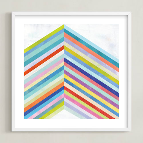 This is a rainbow art by melanie mikecz called converge