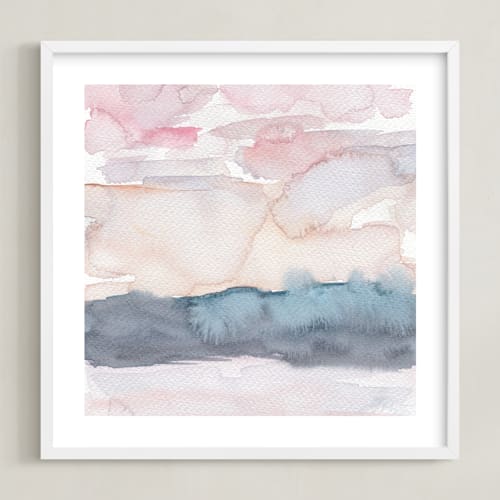 This is a blush art by Everett Paper Goods called hebridean sunset no. 1
