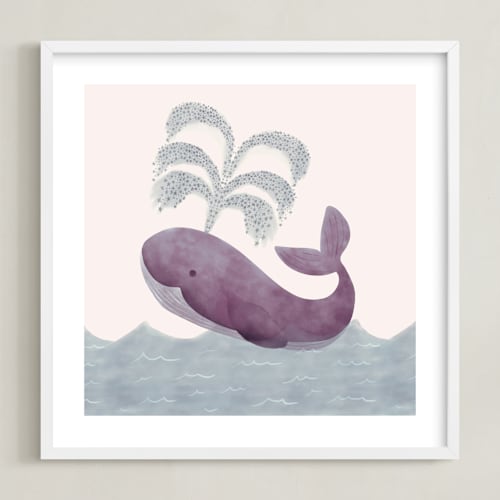 This is a violet art by Elly called whale