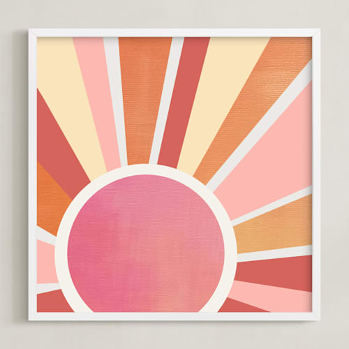 This is a sunset art with standard by AlisonJerry called ombre sun